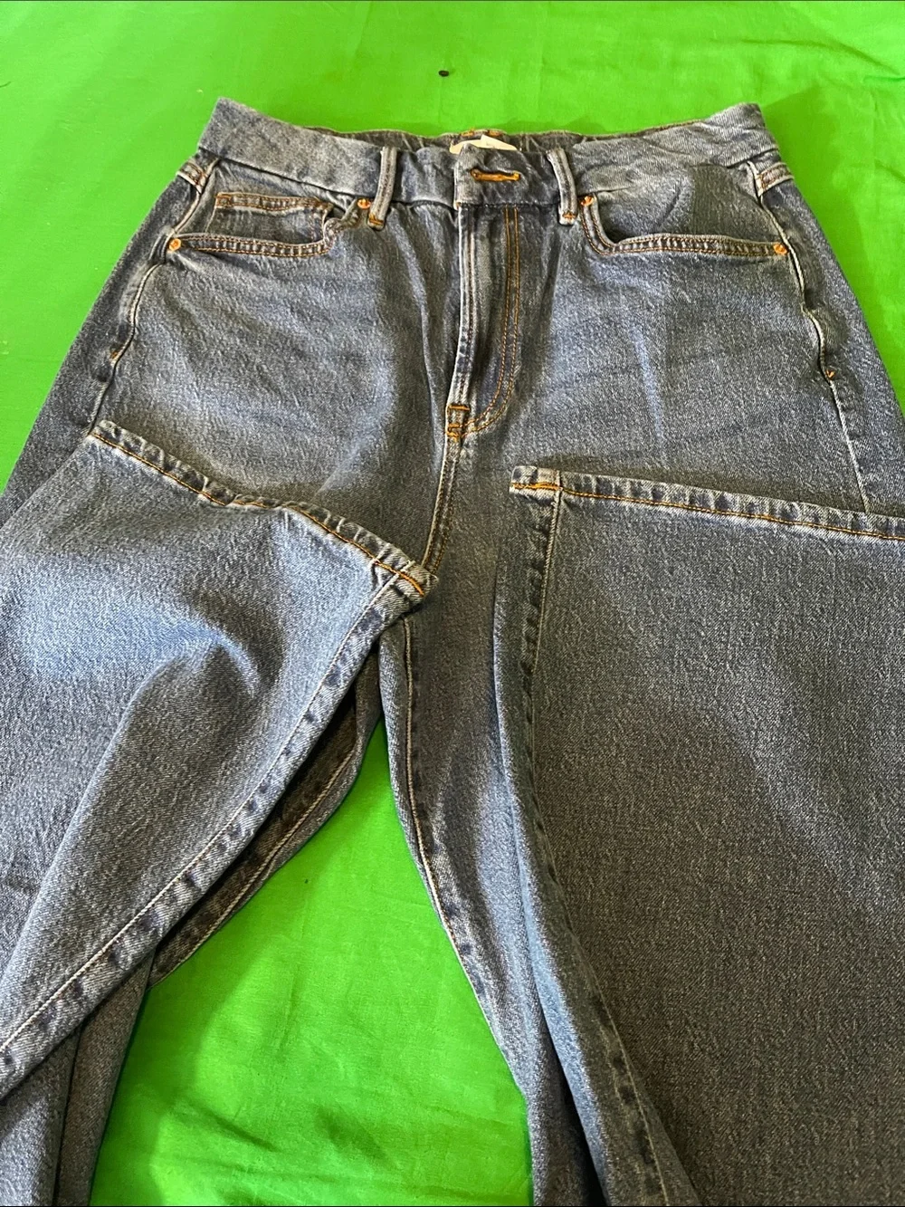 Forever 21 Dark Blue Straight-Leg Jeans